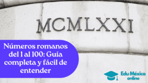 numeros romanos del 1 al 100
