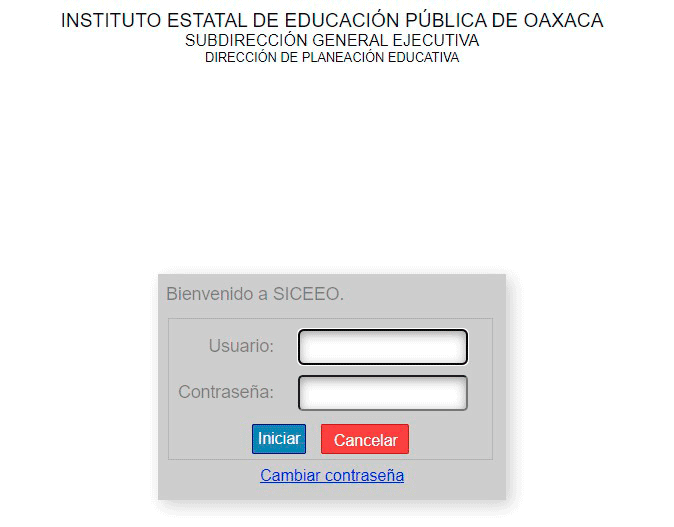 SICEEO Control Escolar Oaxaca 2